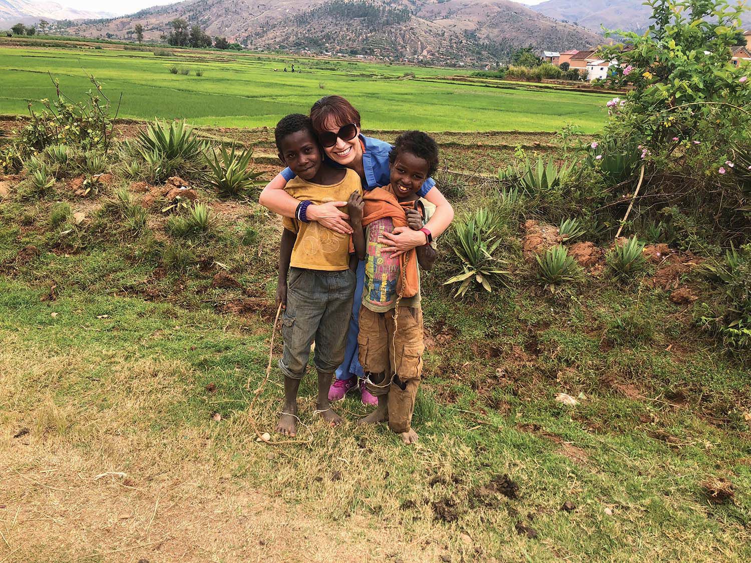 Yolanda Salazar with Children in Madagascar.jpg